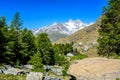 Grindjisee - beautiful lake with reflection of Matterhorn at Zermatt, Switzerland Royalty Free Stock Photo