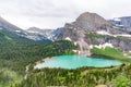 Grinnel Lake in Glacier National Park Royalty Free Stock Photo