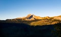 Grinnell Overlook via Granite Park Trail in Glacier National Park, wilderness area in Montana`s Rocky Mountains. USA.