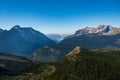 Grinnell Overlook via Granite Park Trail in Glacier National Park, wilderness area in Montana`s Rocky Mountains. USA. Royalty Free Stock Photo