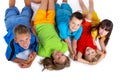 Grinning kids Royalty Free Stock Photo