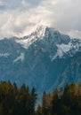 Grintovec mountain at fall, Alps, Slovenia Royalty Free Stock Photo