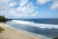 Public beach of GrisGris in the Southern Part of the republic of Mauritius. Royalty Free Stock Photo