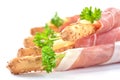 Grissini with ham