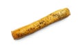 Grissini on a white background. Fresh breadsticks. Royalty Free Stock Photo