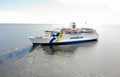 Passenger ferry on the sea in traffic beteen Aland and Grisslehamn