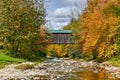 Grist Mill Covered Bridge - Vermont Royalty Free Stock Photo