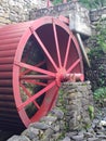 Grist mill pond water wheel Royalty Free Stock Photo