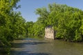 Mill Ruins By A River Royalty Free Stock Photo