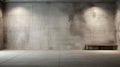 Grit And Grain: Atmospheric Urbanscapes In An Empty Concrete Room Royalty Free Stock Photo