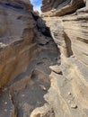 Grito del volcanic is a volcanic crack where you can walk. Royalty Free Stock Photo