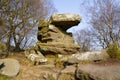 Gritstone outcrop in North Yorkshire called Surprise View Royalty Free Stock Photo