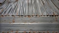 rugged corrugated metal for blender shading. ai generated