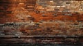 Gritty texture of a brick wall. AI generated Royalty Free Stock Photo