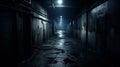 Gritty Urban Landscapes: Exploring A Dark, Cluttered Hallway