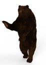 The big Grizzly Bear, 3D Illustration
