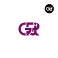 GRJ Logo Letter Monogram Design Royalty Free Stock Photo