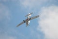 Grob Tutor, RAF training aircraft inverted in aerobatics loop
