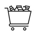 Groceries icon vector image.