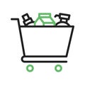 Groceries icon vector image.