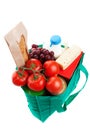 Groceries in Reuseable Bag Royalty Free Stock Photo