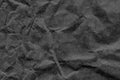 Grocery Bag Coarse Grain Black Kraft Paper Crushed Crumpled Mottled Grunge Texture Detail Royalty Free Stock Photo