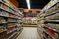 Grocery department in supermarket