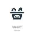 Grocery icon vector. Trendy flat grocery icon from commerce collection isolated on white background. Vector illustration can be Royalty Free Stock Photo