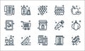 Grocery line icons. linear set. quality vector line set such as hotdog, beef, drink, list, watermelons, beef, carrot, eggs, salt