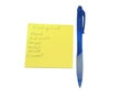 Grocery list Royalty Free Stock Photo