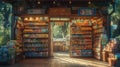 grocery minimarket interior Royalty Free Stock Photo