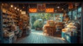 grocery minimarket interior Royalty Free Stock Photo