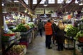 Grocery shopping in public market