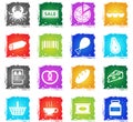 Grocery simply icons