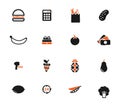 Grocery simply icons