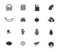 Grocery simply icons