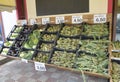 Grocery stall on sardinia with vegetables