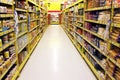 Grocery Store Aisle Royalty Free Stock Photo