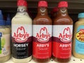 Grocery store Arby sauce variety on a shelf Royalty Free Stock Photo