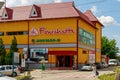 A grocery store in the city center. Illustrative editorial. July 24, 2021 Edinet Moldova