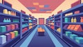 A grocery store designates a specific aisle during quiet hours as a sensoryfriendly zone with subdued lighting minimal