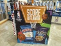 Grocery store Frito lay NBA display chips and snacks Royalty Free Stock Photo