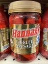 Grocery store Hannahs pickled sausage