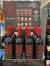 Grocery store holidays merchandise Apothic wines display