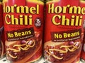 Grocery store Hormel can chili no beans