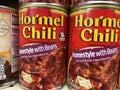 Grocery store Hormel chili homestyle beans