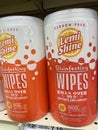 Grocery store Lemi Shine wipes Royalty Free Stock Photo