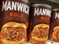 Grocery store manwich can meat sauce Royalty Free Stock Photo