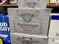 Grocery store Massive Budweiser select display Royalty Free Stock Photo
