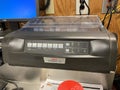 Grocery store Old OKI microline 420 printer Royalty Free Stock Photo
